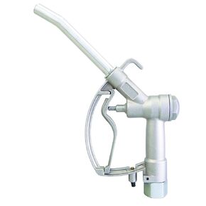 Groz 45594 Manual Fuel Control Nozzle, with Swivel, Curved 1" Outlet Tube, Threaded 1" NPT