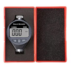 Hardness Tester, Durometer Shore Type A 0-100HA, Digital Durometer 0.1HA Resolution, with Large LCD Display for Rubber, Plastic, Tire, Leather, Wax