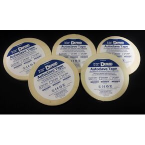 5 Rolls of Autoclave Tape 1/2" 60YD Per Roll (300yd total)