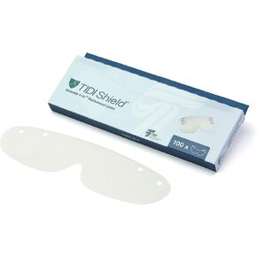 TIDIShield Assemble ‘n Go Eye Shield Frames (Case of 100) ― For Use With 9210-100 Lenses ― Protective Eyewear – PPE – Medical Office – Dental Office – Clinic – Pharmacy ― Homecare Product (9211-100)