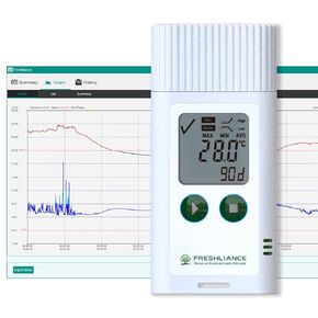 USB Temperature Data Logger Recorder, Configurable LCD Digital Refrigerator Thermometer with PDF or CSV Report, Reuseable Temperature Monitor for 35000 Points, Tagplus-T