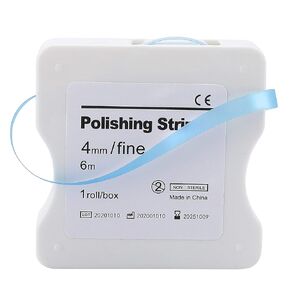 Dental Polishing Strip - Dental File for Teeth Deep Teeth Cleaning Tool Teeth Abrasive Finishing Strip Sanding Grinding Dental Sandpaper 4mm x 6M