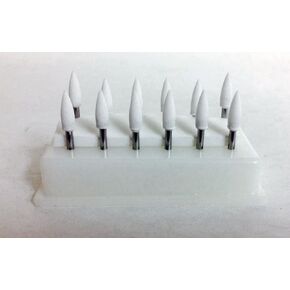 FL-2 White Abrasive Mounting Points 12/pk