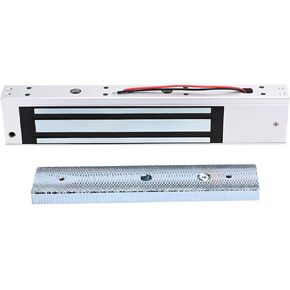 Electric Magnetic Door Lock with Z and L Bracket Outdoor Waterproof 500KG 1200lb Holding Force Electromagnet Lock 12V DC Fail Safe NC Mode for Access Control System