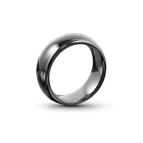 T5577 or UID chip RFID Black Ceramics Smart Finger rewrite Ring ID/IC Wear for Men or Women(T5577 ID-21MM)