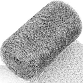 Upgraded Not Rusty 5"X 30 Ft Stainless Steel Mesh Gap Blocker, Flexible Stainless Steel Wool Holding up Well Tight Spots, Wire Mesh Hole Fill Fabric, Stainless Steel Mesh Roll Easy to Work