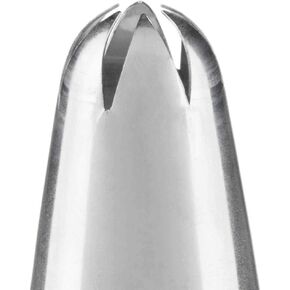 Ateco #852 Deep Closed Star Pastry Tip - Stainless Steel