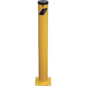 Vestil BOL-JK-48-5.5 Steel Pipe Bollard with Slots 48 in. x 5-1/2 in. Yellow