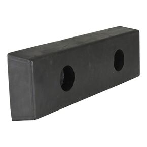 Vestil B-1213-4 Rubber Molded Dock Bumper, Rectangular, 13" Height, 12" Width, 4" Depth