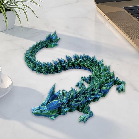3D Printed Dragon Egg, Mystery Crystal Dragon Egg Fidget Toys Surprise, Easter Eggs Articulated Crystal Dragon Eggs with Dragon Inside (Laser Black and Red) in Saudi Arabia