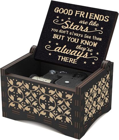 Graduation Music Box Vintage Wood Play You are My Sunshine Engraved Inspirational Present Wooden Musical Friendship College Gifts for Friends Kids Boys Girls in Saudi Arabia