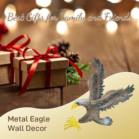 Eagle Metal Wall Art for Living Room 23.6"H X 22.4" L Handmade Large Eagle Wall Sculptures Modern Wall Art Hanging Decor for Indoor Outdoor in Kuwait