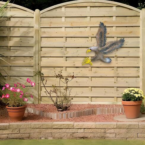 Eagle Metal Wall Art for Living Room 23.6"H X 22.4" L Handmade Large Eagle Wall Sculptures Modern Wall Art Hanging Decor for Indoor Outdoor in Kuwait