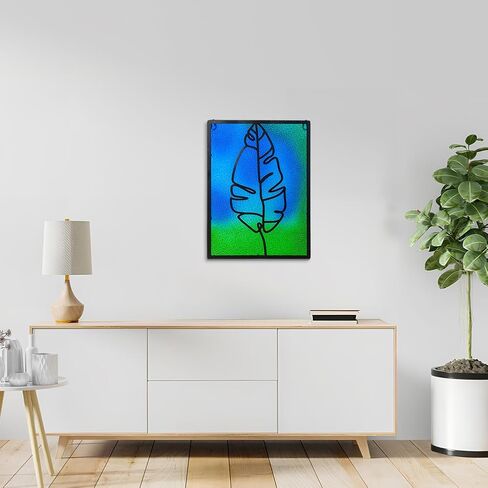 11" Round Cat Stained Glass Window Hanging Handmade Sun Catcher with Metal Frame Wall Art Stained Glass Suncatcher Panels for Window Wall Hanging Decor in Kuwait