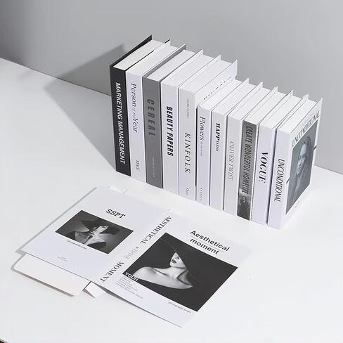 6 Pcs Decorative Books for Home Decor Faux Books for Decoration Modern Fake Decorative Book Aesthetic Room Entryway Coffee Table Decor Shelf Decor Foldable (No.3 Set) in Saudi Arabia