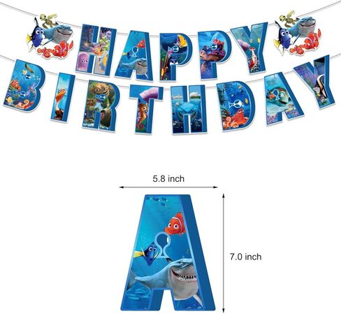 ابحث عن زينة عيد ميلاد نيمو، ابحث عن لافتة عيد ميلاد سعيد نيمو، الدوامات المعلقة من أجل لوازم حفلات البحث عن نيمو in Kuwait