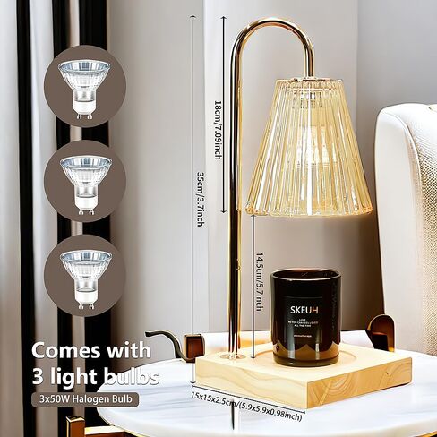 Candle Warmer Lamp，Candle Lamp Warmer with Timer，Mothers Day Gifts for Mom，Home Decor Dimmable Wax Melt Warmer，Candle Warmers for Jar Candles,House Warming Gifts New Home,Candle Melting Lamp in Saudi Arabia
