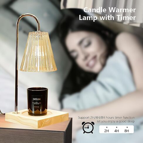 Candle Warmer Lamp，Candle Lamp Warmer with Timer，Mothers Day Gifts for Mom，Home Decor Dimmable Wax Melt Warmer，Candle Warmers for Jar Candles,House Warming Gifts New Home,Candle Melting Lamp in Saudi Arabia