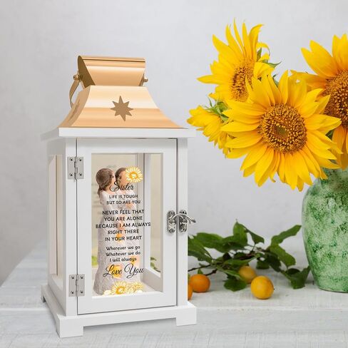 فانوس هدايا الأخت - هدايا أخت فريدة من الأخت، هدايا عيد ميلاد للأخت، أفضل أفكار هدايا للأخت لعيد الأم، عيد الميلاد، عيد الشكر، أخوات، هدايا فانوس صغيرة من الأخت in Kuwait