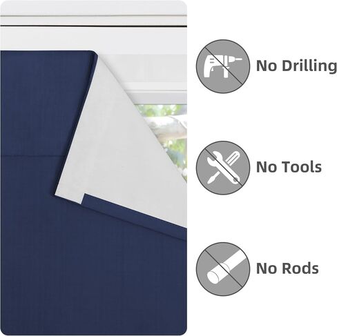 Easy-Going 100% Blackout Door Curtains, Linen Look French Door Blind Window Covering, Thermal Insulated Privacy Tie Up Front Door Curtains for Glass Door, 1 Panel, 26x68 inch, Natural in Saudi Arabia