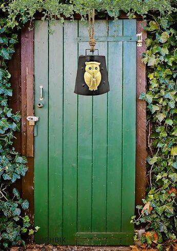 HIGHBIX بومة عيد الميلاد معلقة هارموني معدنية مرسومة يدويًا جرس ديكور احتفالي على حبل in Kuwait