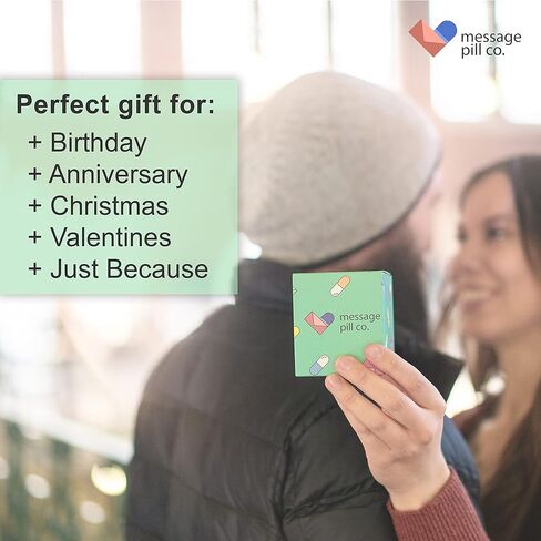 هدايا علاقات المسافات الطويلة، رسائل حب في زجاجة هدية لصديقك أو صديقتك (50 قطعة) كبسولات حب مكتوبة مسبقًا في وعاء بلاستيكي in Kuwait