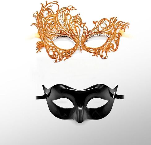 Couple Masquerade Mask Set for women and men in Saudi Arabia