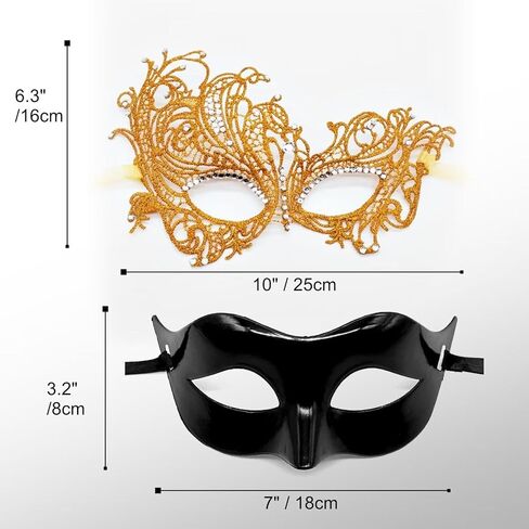 Couple Masquerade Mask Set for women and men in Saudi Arabia