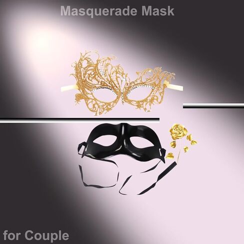 Couple Masquerade Mask Set for women and men in Saudi Arabia