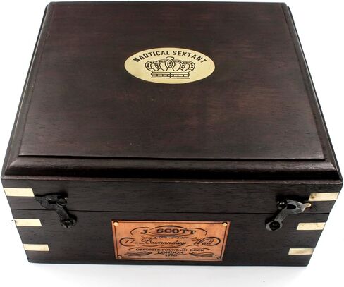 جي سكوت لندن آلة السدس لتاريخ السفن النحاسية مع صندوق من الخشب الصلب. آلة السدس لتاريخ السفينة النحاسية من سكوت لندن مع صندوق من الخشب الصلب. in Kuwait