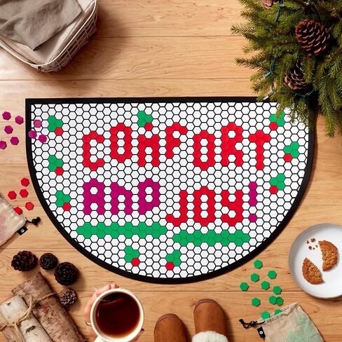 مجموعة بلاط ممسحة أرجل Letterfolk - بلاط ملون لتصميم حصيرة قابلة للتخصيص - مجموعة من 75 قطعة، قرفة in Kuwait