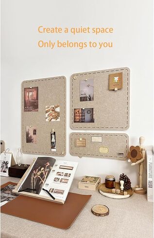 مجموعة 4 قطع من لوحات الفلين لغرفة الأطفال، لوحة من اللباد مع 35 دبابيس لجدران المدرسة والمنزل والمطبخ والمكتب in Kuwait