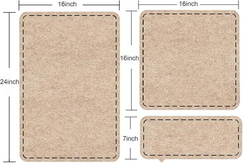 مجموعة 4 قطع من لوحات الفلين لغرفة الأطفال، لوحة من اللباد مع 35 دبابيس لجدران المدرسة والمنزل والمطبخ والمكتب in Kuwait