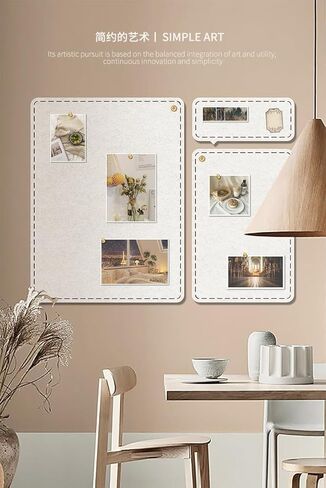 مجموعة 4 قطع من لوحات الفلين لغرفة الأطفال، لوحة من اللباد مع 35 دبابيس لجدران المدرسة والمنزل والمطبخ والمكتب in Kuwait