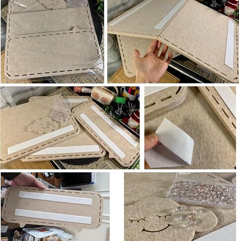 مجموعة 4 قطع من لوحات الفلين لغرفة الأطفال، لوحة من اللباد مع 35 دبابيس لجدران المدرسة والمنزل والمطبخ والمكتب in Kuwait