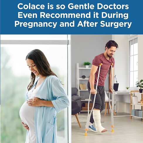 Colace Clear Stool Softener Soft Gel Capsules Constipation Relief 50mg Docusate Sodium Doctor Recommended 42ct in Kuwait