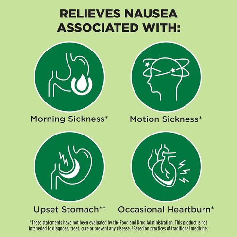Dramamine Ginger Chews, Nausea Relief Soft Chews Lemon-Honey-Ginger, 6 Count, 12 Pack in Saudi Arabia