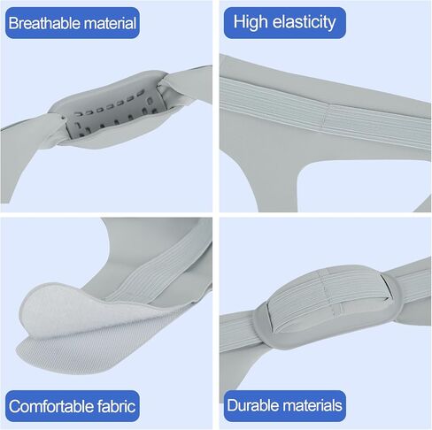 أجهزة مكافحة الشخير، حزام ذقن مضاد للشخير، حزام ذقن قابل للتعديل وجيد التهوية يوفر الحل الفعال للشخير لوقف الشخير أثناء النوم والمساعدة في تقليل الشخير للنساء والرجال in Kuwait
