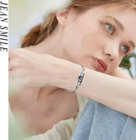 سوار موزع الزيوت العطرية من جين سمايل: قلادة أنيقة من الفولاذ المقاوم للصدأ، تطلق العنان لقوة العلاج العطري، مجموعة هدايا فريدة، XL105-1 in Kuwait