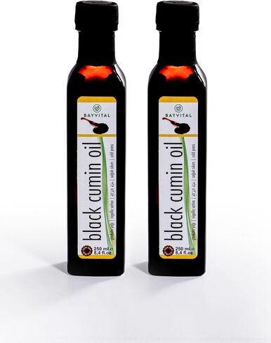 Black Cumin Oil (Black Seed Oil) 100% Pure Cold Pressed, 100% Turkish Black Cumin Nigella Sativa Seed Oil, Non-GMO, Black Cumin Seed Oil 2 PCS in Saudi Arabia