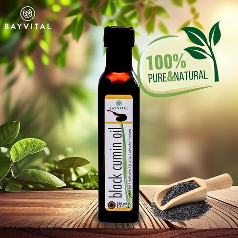 Black Cumin Oil (Black Seed Oil) 100% Pure Cold Pressed, 100% Turkish Black Cumin Nigella Sativa Seed Oil, Non-GMO, Black Cumin Seed Oil 2 PCS in Saudi Arabia