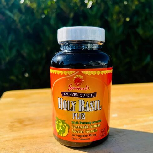 Sewanti Holy Basil Plus سلسلة الأيورفيدا عالية الفعالية 22:1 مستخلص تركيبة تقوية المناعة التآزرية 90 كبسولة نباتية in Kuwait
