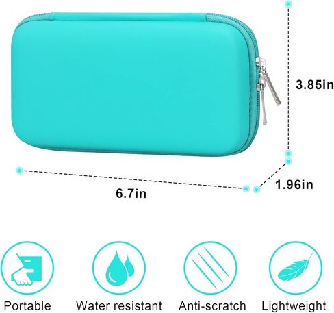 حقيبة سفر صلبة لـ 3Doodler Start+ Essentials (2022) مجموعة أقلام ثلاثية الأبعاد للأطفال، حامل منظم تخزين أقلام الطباعة ثلاثية الأبعاد، جيب شبكي إضافي يناسب خيوط بلاستيكية، شاحن. أخضر in Kuwait