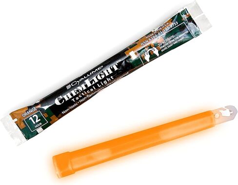 Cyalume Military Grade Red Glow Sticks - Premium Bright 6" ChemLight Emergency Glow Sticks with 8 Hour Duration (Bulk Pack of 10 Chem Lights) in Saudi Arabia