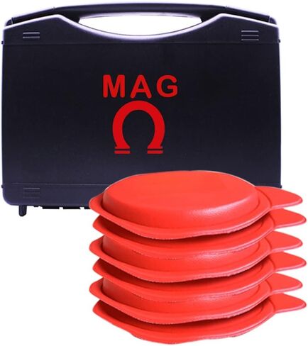 MAG® FERRITE Magnets KIT 6 وحدات للمغناطيسية الحيوية 5200 غاوس - مجموعة مغناطيسات مغناطيسية حيوية - Imanes para Biomagnetismo Médico - Dr Goiz Magnets for Biomagnetism زوج مغناطيس حيوي - مغناطيسات مستديرة in Saudi Arabia