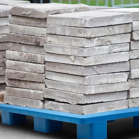 منصات بلاستيكية للتخزين في الطابق السفلي، سهلة التكديس، منصات أرضية بلاستيكية خفيفة الوزن للمستودعات الداخلية، أرضيات الحديقة، سوبر ماركت الطابق السفلي، 39 × 23 × 5 بوصة، أزرق (4 قطع) in Kuwait