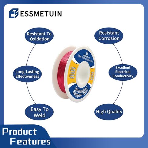 الأسلاك النحاسية المطلية بالمينا لمحاثات المحولات، المحرك، سلك مغناطيسي 38 AWG - تصنيف درجة الحرارة 50 جرام 155 درجة مئوية in Kuwait
