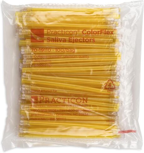 Practicon 7019110 PUR PUR Color-Flex قاذف اللعاب، أرجواني، عبوة من 100 قطعة in Saudi Arabia