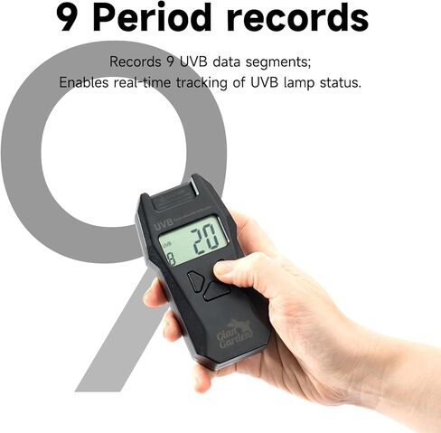 مقياس الأشعة فوق البنفسجية فئة B - مقياس إشعاع رقمي محمول للزواحف، يقيس ضوء الأشعة فوق البنفسجية فئة 280-320 نانومتر، نطاق 0-1999 ميكروواط/سم2 بوليمر ABS متين in Kuwait