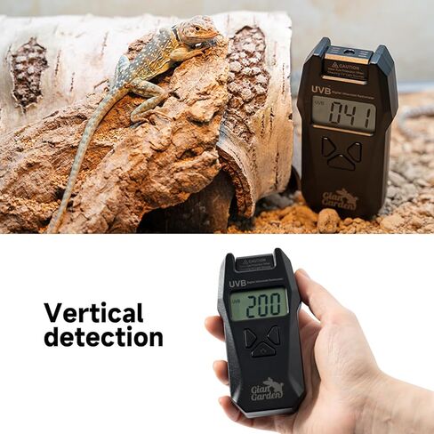 مقياس الأشعة فوق البنفسجية فئة B - مقياس إشعاع رقمي محمول للزواحف، يقيس ضوء الأشعة فوق البنفسجية فئة 280-320 نانومتر، نطاق 0-1999 ميكروواط/سم2 بوليمر ABS متين in Kuwait